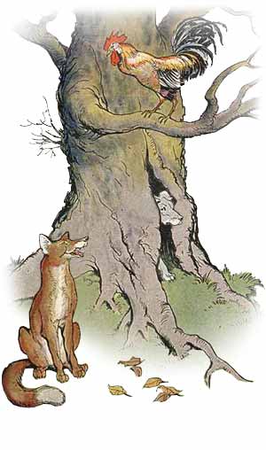 The Dog, The Cock, and The Fox