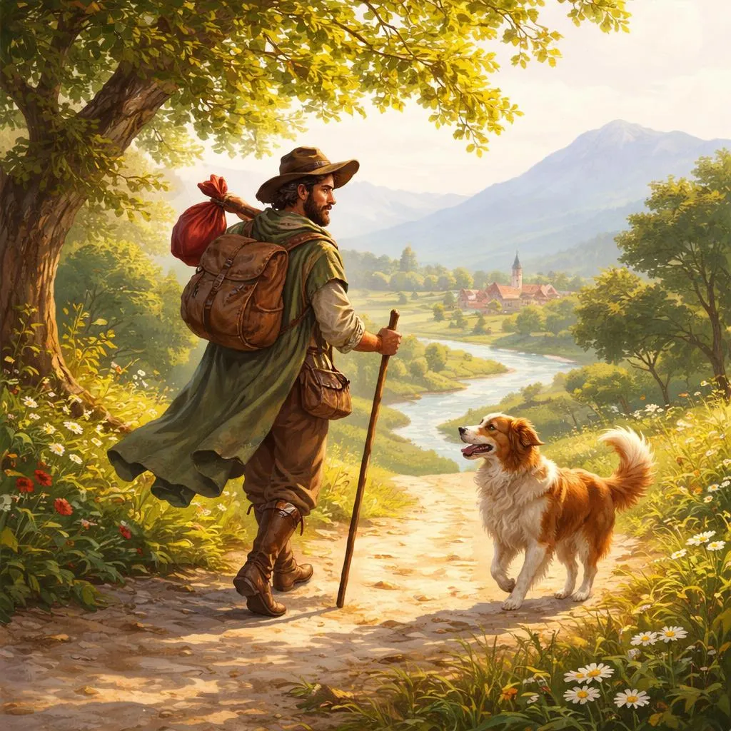 The Traveller and His Dog