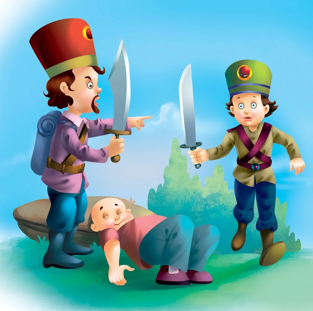 The Two Soldiers and The Robber